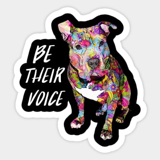 Pitbull - Be their voice Sticker